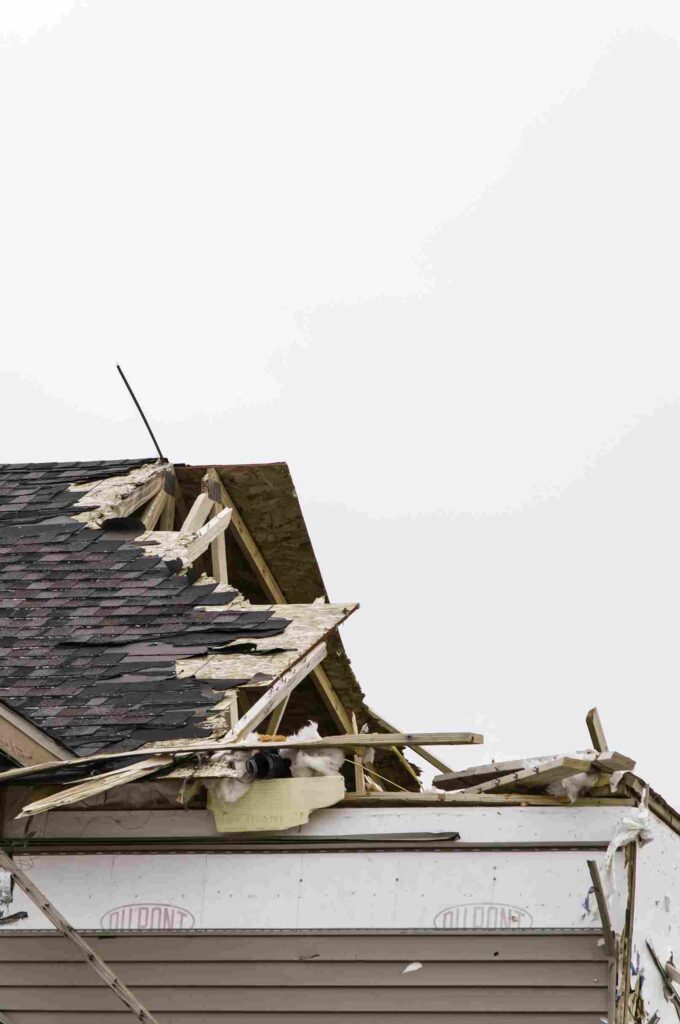 wind damaged roof